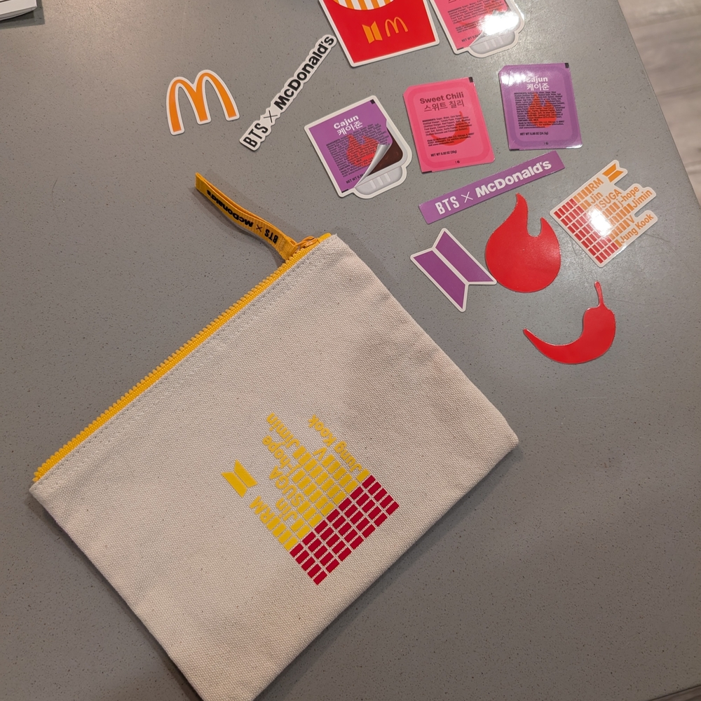 McDonald's BTS Collaboration Pouch